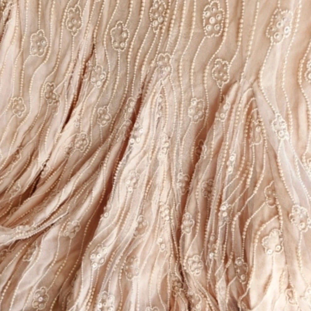 Vintage baby pink Sequin and pearl Maxi dress with gorgeous Mermaid bottom - Picture 9 of 9